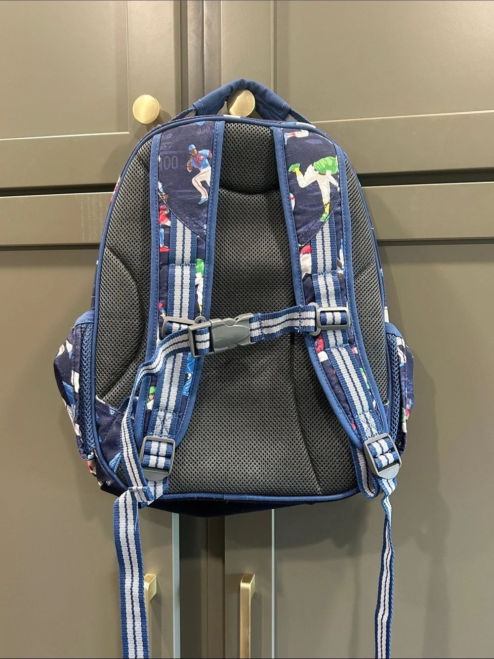 Pottery Barn Kids McKenzie small backpack with “R” initial